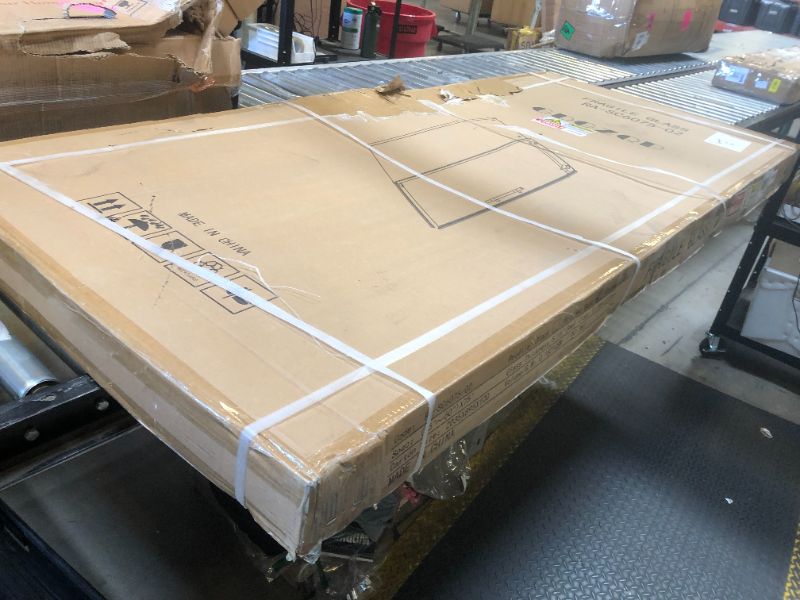 Photo 1 of -FACTORY SEALED- GDGZQD 56" -60 "W x 75" H Frameless Shower Door, Bathroom Sliding Shower Door, SGCC Certified Transparent Tempered Glass Door with Explosion Proof Film, Easy to Install (Brushed Gold, 6075 in)