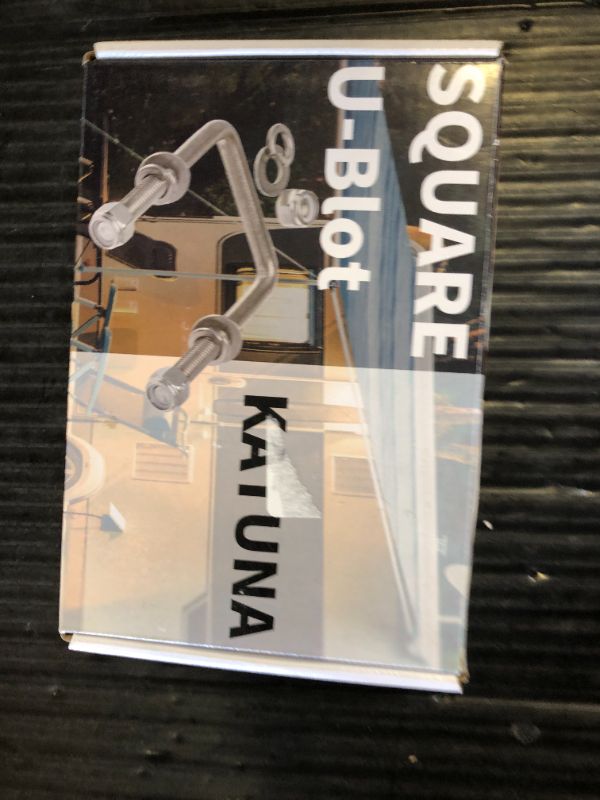 Photo 1 of KATUNA 4Pack 1/2" x 2-1/16"x 4-3/4" Square U-Bolts, Hot-dip Galvanized Square U-Bolt Boat Trailer U-Bolts with Washers and Nuts for Sailboat Trailer Automobiles Industrial Part.