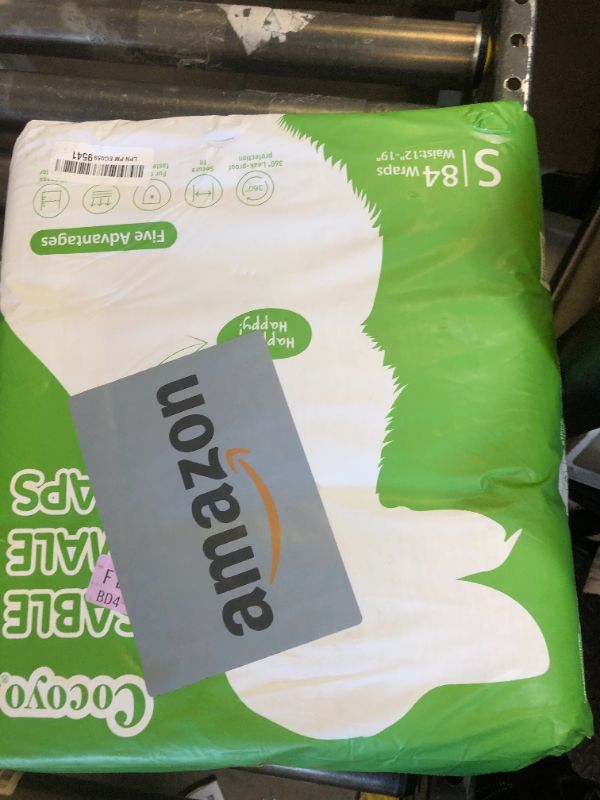 Photo 1 of COCOYO Disposable Male Dog Wraps, Small Size, 84 Count, Super Absorbent, Breathable, Wetness Indicator