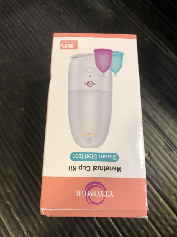 Photo 1 of YTYOMUR Menstrual Cup Steamer Sterilizer with 2 Reusable Menstrual Cups, Period Cups Cleaner Wash Kit
