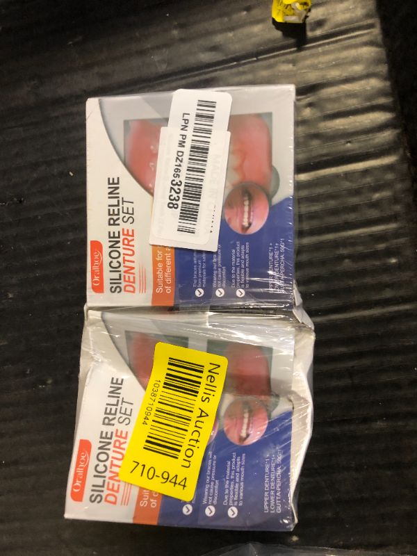 Photo 1 of Silicone Reline Denture Set, Denture Silicone Reline Kit for Men and Women, Upper and Lower Denture Reline Kit is Suitable for securing Upper and Lower Tooth (2 Pcs)