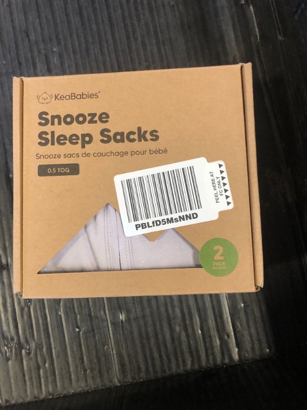 Photo 1 of 2-Pack Baby Sleep Sacks, Zipper Wearable Blanket - 0.5TOG Organic Cotton, Lightweight, Soft Cozy Toddler Sleeping Sack 6-12 months, Easy to Wear Large Newborn Transition Swaddles Sleepsacks (Lilac)
