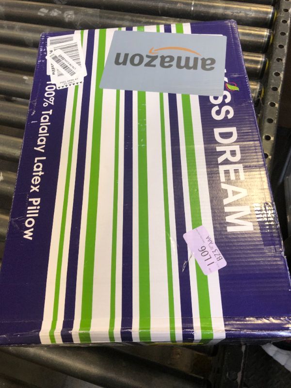 Photo 1 of 100% Talalay Latex Pillow Bed Pillow for Sleeping, Extra Soft Natural Latex Sleeping Pillow for Back, Stomach or Side Sleepers, Removable Breathable Cotton Cover - High Elasticity (Queen Size)