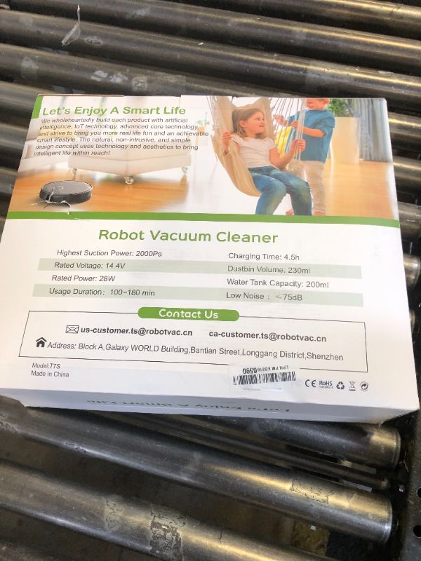 Photo 1 of Robot Vacuum and Mop Combo, 2 in 1 Mopping Robot Vacuum Cleaner with Schedule, Wi-Fi/App/Remote, 2000Pa Max Suction, Self-Charging Robotic Vacuum, Slim, Ideal for Hard Floor, Pet Hair, Low-Pile Carpet