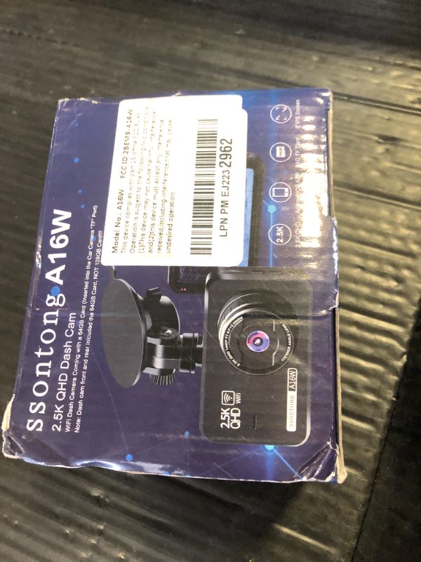 Photo 1 of Dash Cam Front and Rear, Dash Camera for Cars WiFi/APP Control Dual Dashcam W/ 64GB Card, 2.5K Dash Cam Front+1080P Rear Car Camera W/Super Night Vision, Loop Recording, G-Sensor, Max Support 256GB