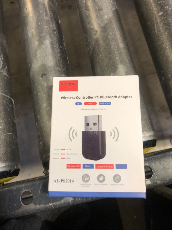 Photo 1 of AOLION Bluetooth Adapter for PS4/PS5/Switch, Wireless Controller Adapter, Compatible with PS4, PS5, Switch, Windows PC, Android TV Box, Steam