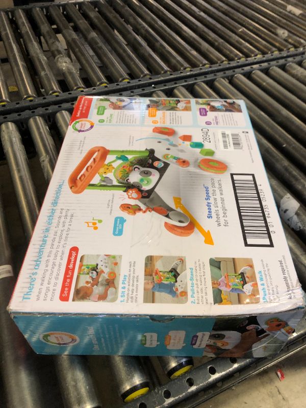 Photo 1 of Fisher-Price Baby & Toddler Toy 2-Sided Steady Speed Panda Walker with Smart Stages Learning & Blocks for Ages 6+ Months
