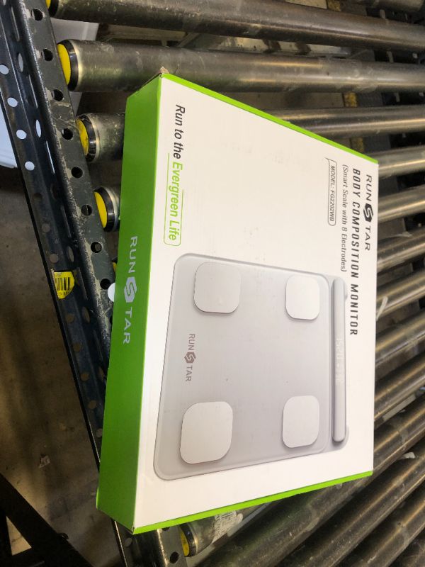 Photo 1 of Runstar Smart Scale for Body Weight and Fat Percentage 8-Electrode, Bathroom Scale FSA or HSA Eligible Digital Handle Display with BMI, Body Fat & Muscle Mass 28 Body Composition and Body Score Report