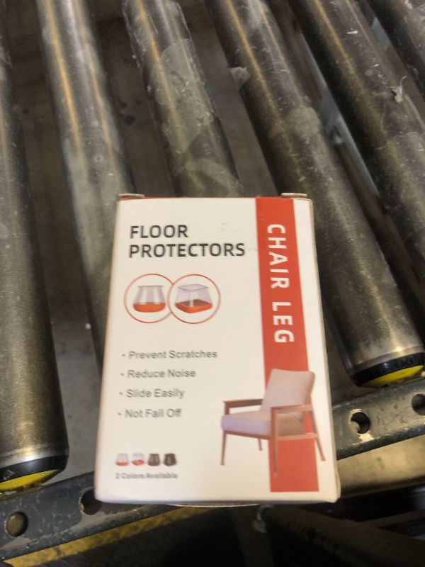 Photo 1 of Chair Leg Floor Protectors Chair Leg Protectors for Hardwood Floors Felt Silicone Caps Strengthen Bottom Protection Non Slip Reduce Noise 16 Pack Black Round Large Fit 1-3/16" ~ 1-5/8" (30~40mm)