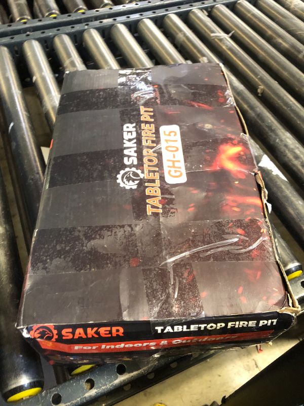 Photo 1 of Saker Tabletop Fire Pit - Portable Smores Maker Kit Mini Fireplace Indoor/Outdoor,Small Table Top Firepit Patio Modern Home Decor Weddings,Housewarming,Birthday