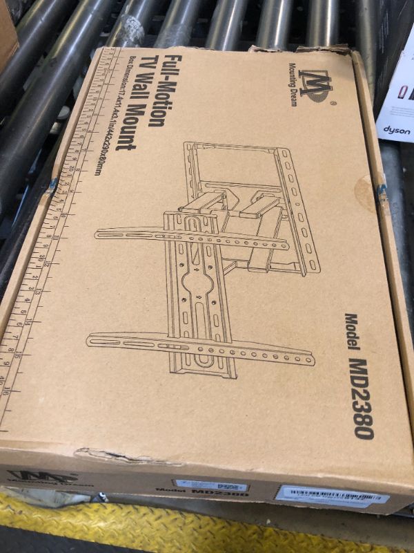 Photo 1 of Mounting Dream TV Wall Mount for 32-65 Inch Television,Mount with Swivel and Tilt, Full Motion Bracket with Articulating Dual Arms, Fits 16inch Studs, Max VESA 400X400 mm, 99lbs, MD2380
