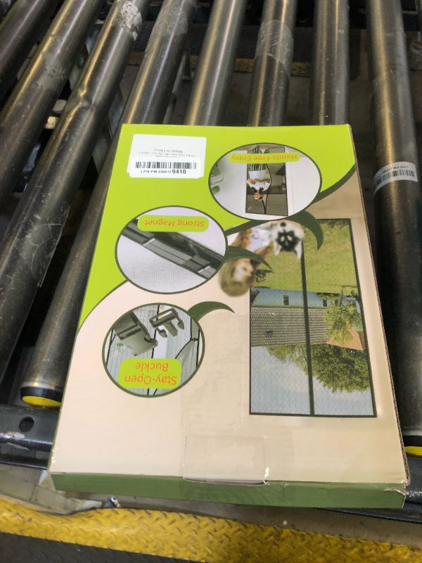 Photo 1 of Magnetic Screen Door for 48 x 80 Inch French Door, Screen Itself Size: 50" x 81", Glass Sliding Door Heavy Duty Screen Door Mesh Curtain Keeps Bugs Out for Patio, Sliding Or Large Door