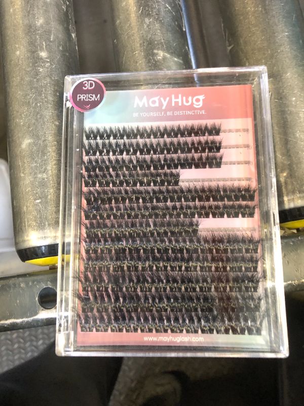 Photo 1 of Mayhug Lash Clusters DIY Eyelash Extensions 144 Clusters Lashes D Curl 3D Eyelash Clusters Extensions Wispy Lashes Cluster Ultra-Soft & Super Light & DIY at Home (Prism)