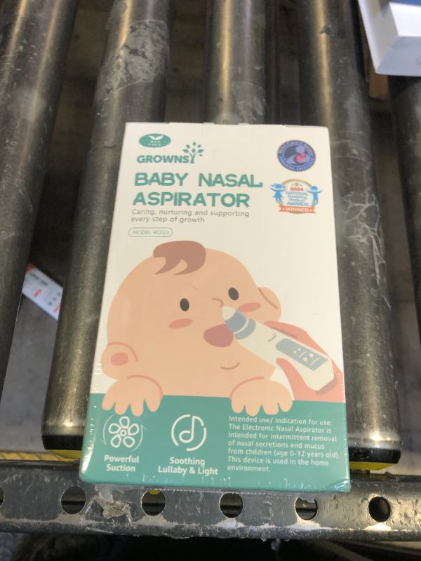 Photo 1 of GROWNSY Nasal Aspirator for Baby, Electric Baby Nose Sucker with Larger Suction Chamber and More Powerful Suction, Automatic Nose Cleaner with Music and Light Soothing Function