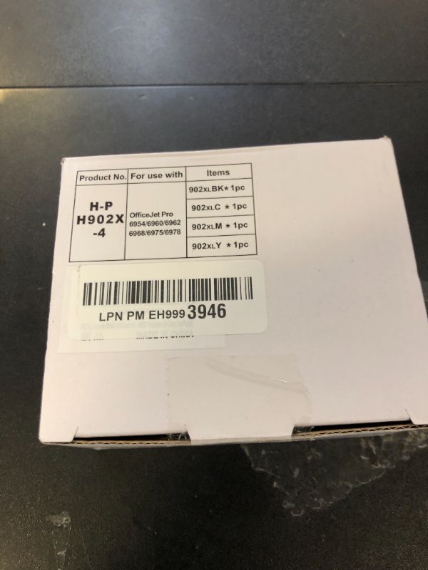 Photo 1 of 902XL Compatible Ink Cartridge Replacement for HP 902 XL, 902XL to use with Officejet Pro 6978 6968 6974 6975 6960 Officejet 6951 6954 6956 6958 Printers (4 Combo Pack)