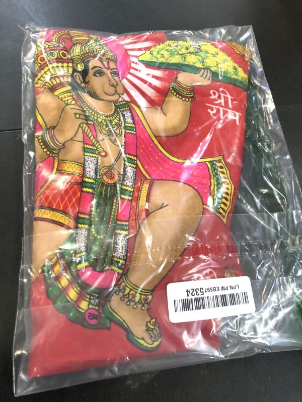 Photo 1 of Balaji Flag (1mtr) Hanuman ji Flag Bajrangbali Balaji Jhanda Hanuman jayanti