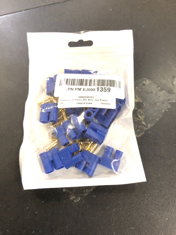 Photo 1 of Padarsey 10 Pair EC3 Connector 3.5mm Gold Bullet Banana Plug Female Male RC ESC LIPO Battery Electric Motor Airplane Quadcopter Parts DIY