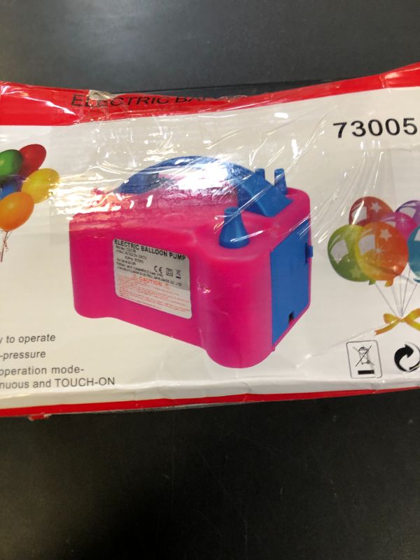 Photo 1 of Party Zealot Electric Balloon Inflator Dual Nozzles with Balloon Sizer Air Pump US Standard Plug for Balloon Arch, Column Stand, and Balloon Decoration