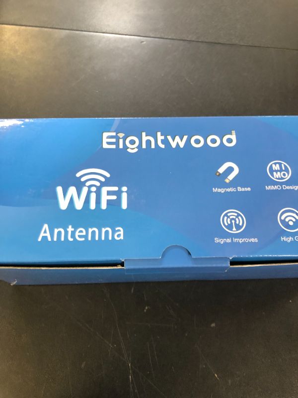 Photo 1 of Eightwood 9dBi WiFi 6E Antenna Tri-Band 6GHz 5GHz 2.4GHz Magnetic Base WiFi Antenna for PC Desktop Computer PCIe Bluetooth Card Gaming Motherboard, WiFi 6E Router