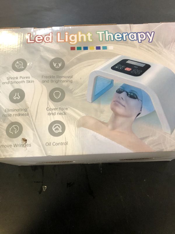 Photo 1 of Fxtiaa LED-Face-Light-Therapy, 7 in 1 Color LED Face Mask Facial Body Beauty Equipment