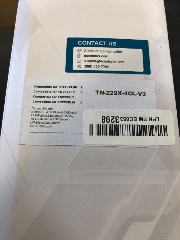 Photo 1 of TN229XL TN229 MFC-L3780CDW Toner Cartridges: HL-L3220CDW Compatible for Brother TN229XL TN229 TN 229XL TN-229 HL-L3300CDW HL-L3295CDW MFC-L8395CDW MFC-L3720CDW HL-L3280CDW Printer (5 Pack)