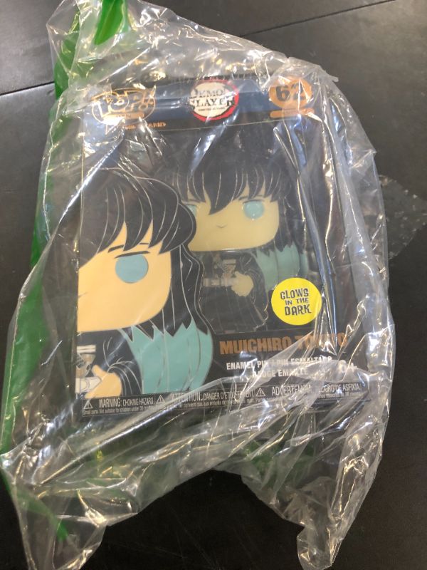 Photo 1 of Loungefly POP! Large Enamel Pin Demon Slayer: MUICHIRO TOKITO Group - Giyu Tomioka - Demon Slayer Enamel Pins - Cute Collectable Novelty Brooch - for Backpacks & Bags - Gift Idea - Anime Fans
