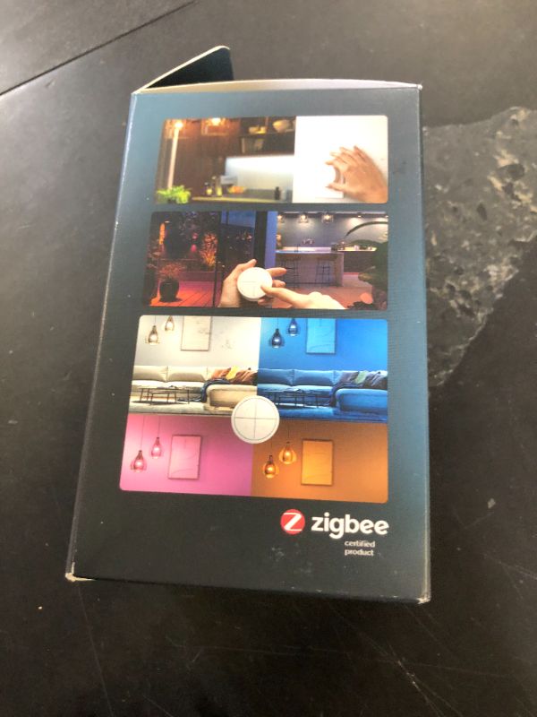 Photo 1 of Philips Hue Wall Tap Dial Light Switch, Portable, White - 1 Pack - Requires Hue Lights and Hue Bridge - Smart Home - Easy, No-Wire Installation