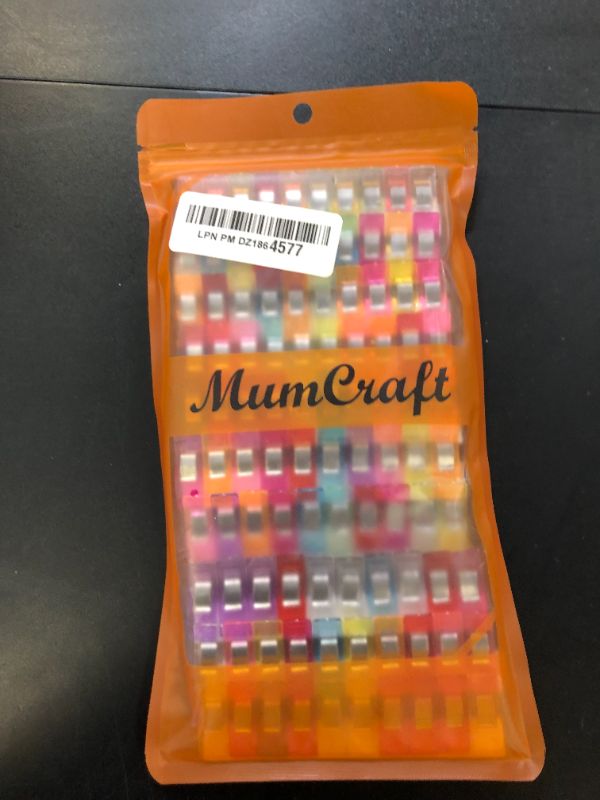 Photo 1 of MumCraft Multipurpose Sewing Clips, Chip Clips, Bag Clips for Food, Assorted Colors, Pack of 100