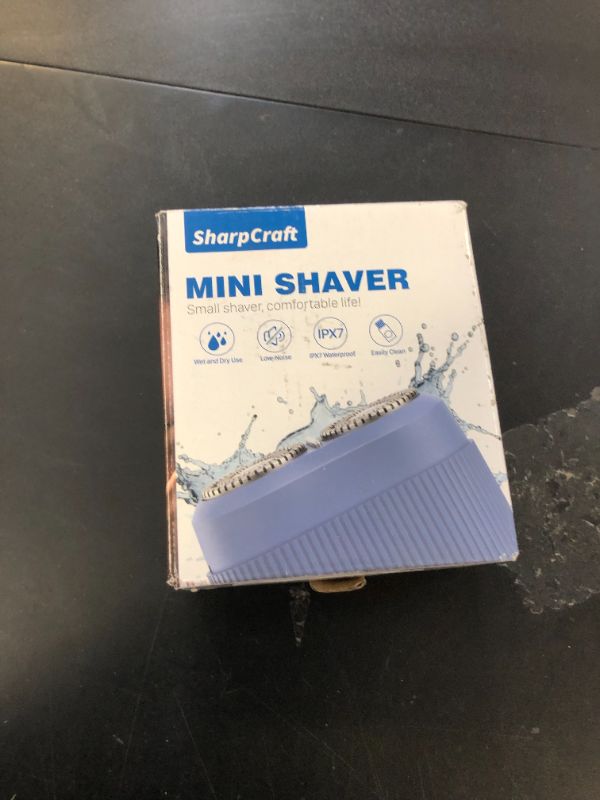 Photo 1 of Mini Shaver Portable Electric Razor for Men Auxiliary Spare Shaver for Touch up Pocket Size Razors Rechargeable, Shavers for Car, Travel, Office, Gift, Father, Husband, Boyfriend (Gray Blue)