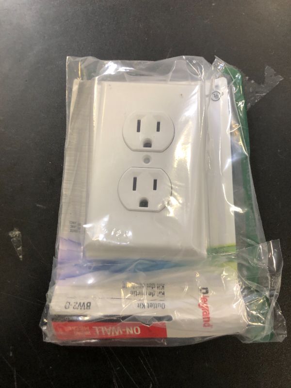 Photo 1 of Wiremold Metal Raceway, Extending Power, On-Wall, Outlet + Box, White, BW2-D