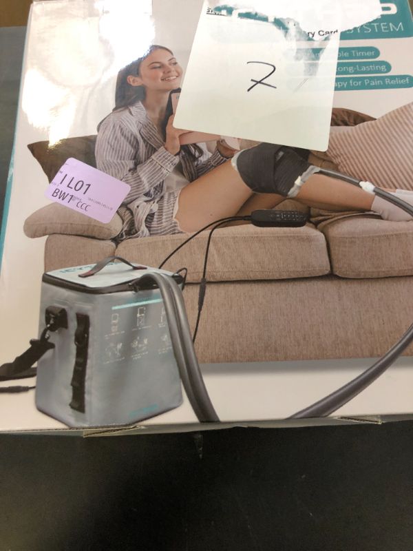 Photo 1 of ICYTHRP Cold Therapy Machine with Programmable Timer, Portable Ice Machine for Knee After Surgery, Knee Replacement Recovery System for Pain Relief w/Compression Pad for Shoulder, Hip and Ankle