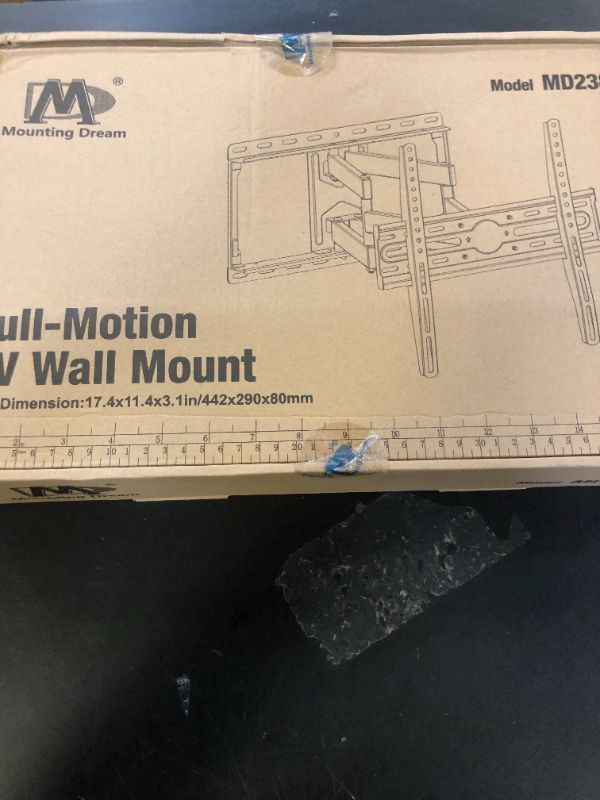Photo 1 of Mounting Dream TV Wall Mount for 32-65 Inch Television,Mount with Swivel and Tilt, Full Motion Bracket with Articulating Dual Arms, Fits 16inch Studs, Max VESA 400X400 mm, 99lbs, MD2380