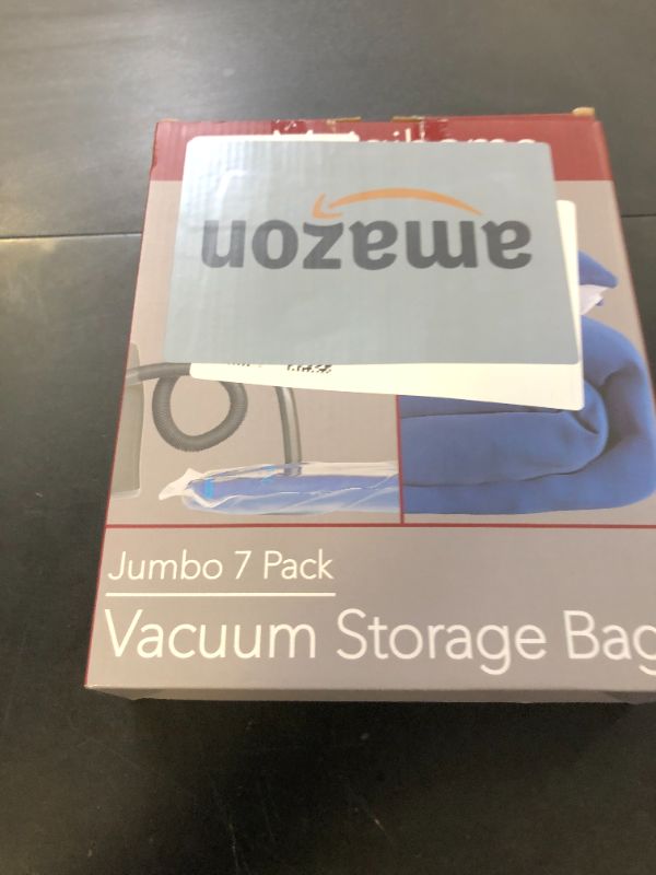 Photo 1 of Vacuum Storage Bags 7 Jumbo, Space Saver Sealer Bags, Airtight Compression Bags for Clothes, Pillows, Comforters, Blankets, Bedding