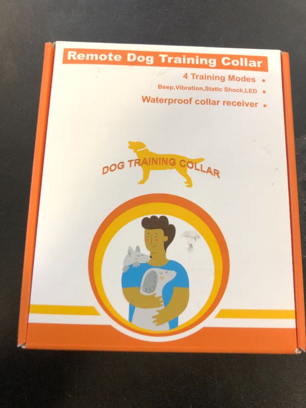 Photo 1 of Dog Shock Collar, 3300ft Dog Training Collar with Remote, IPX7 Waterproof Rechargeable Sleek Modern Shock Collar for Small, Medium, Large Dogs with Beep, Vibration, Safety Shock, Light Mode, 8-120 lbs