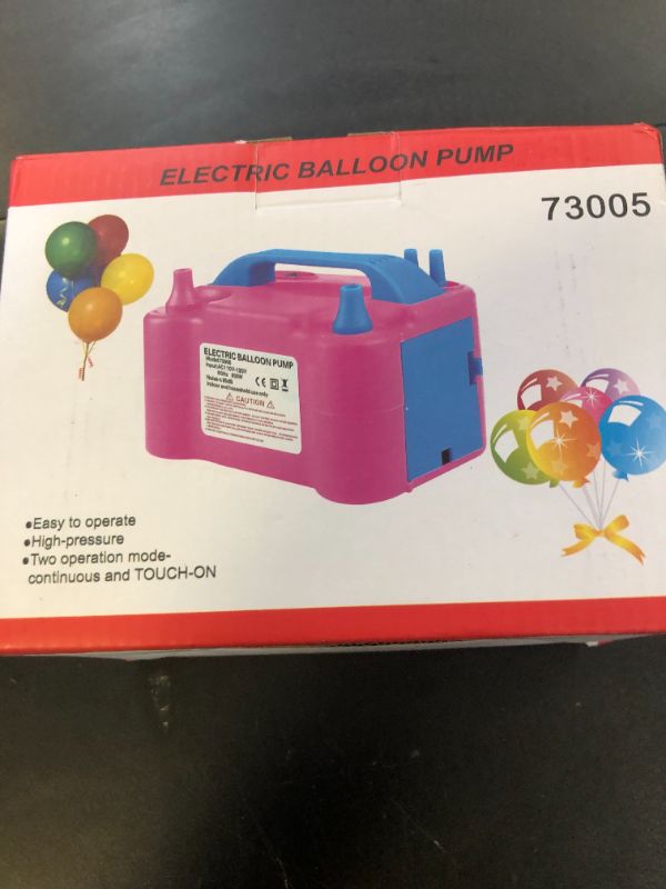 Photo 1 of Balloon Pump Electric, 110V 600W Balloon Blower Inflator Dual Nozzle Air Pump Balloons Inflator for Decoration, Party, Sport,Gifts:2 Balloon Tying Tools