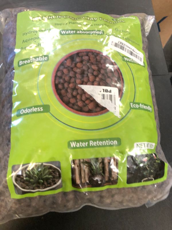 Photo 1 of Halatool 8LB Clay Pebbles for Plants 4mm-16mm Lightweight Hydroton Leca Balls for Indoor Potted Plants Hydroponics Gardening Orchids Drainage Decoration Aquaponics