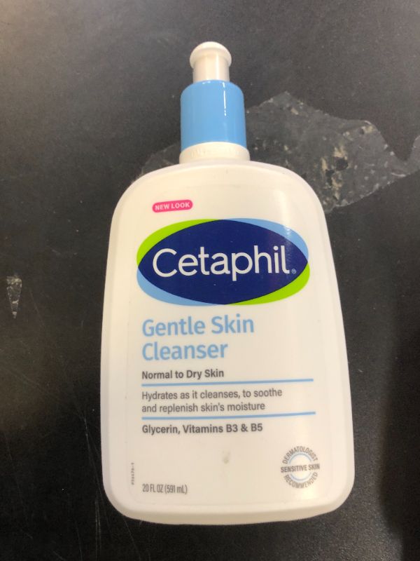 Photo 1 of Cetaphil Face Wash, Hydrating Gentle Skin Cleanser for Dry to Normal Sensitive Skin, 20 oz, Fragrance Free, Soap Free and Non-Foaming
