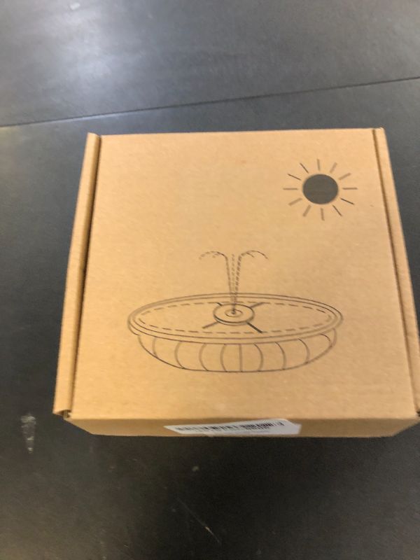 Photo 1 of GAIZERL Solar Fountain New, 3.5W Solar Bird Bath Fountains with Glass Panel, 2200 Battery, Hummingbird Water Features with Color LED Lights, 8 Spray Modes & 4 Fixed Pipes for Garden, Pool, Pond