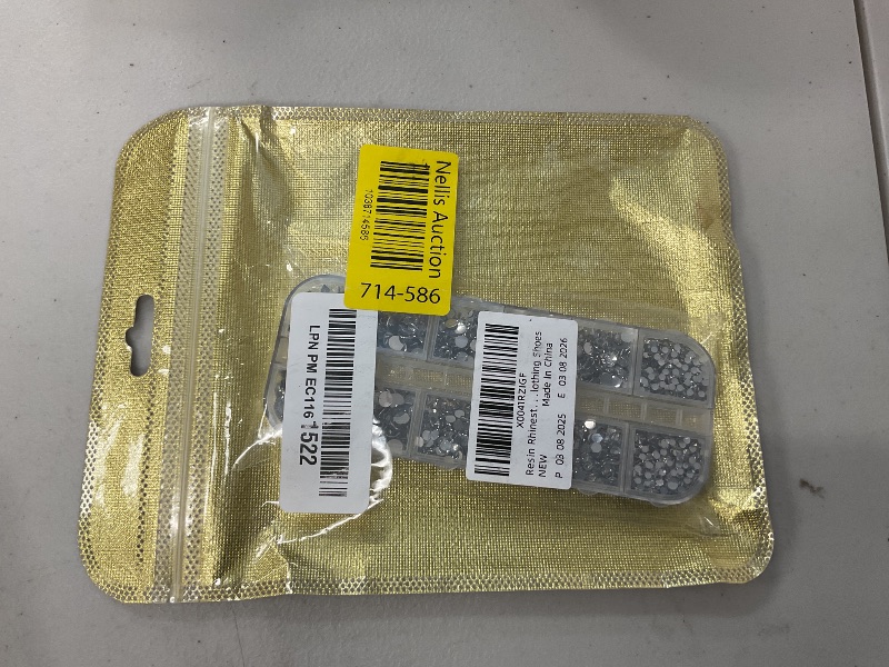 Photo 3 of Resin Rhinestones for Crafting with B7000 Jewelry Glue, 1 Box Clear Flatback Crystals with 3Pcs 10ml Glue for Bedazzling Crafts DIY Nail Art Makeup?Non Hotfix Gems for Clothing Shoes