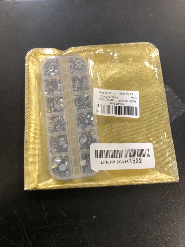 Photo 1 of Resin Rhinestones for Crafting with B7000 Jewelry Glue, 1 Box Clear Flatback Crystals with 3Pcs 10ml Glue for Bedazzling Crafts DIY Nail Art Makeup?Non Hotfix Gems for Clothing Shoes