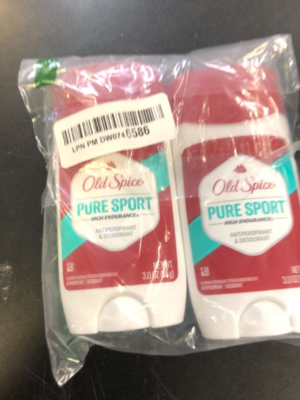 Photo 1 of Old Spice Antiperspirant Deodorant For Men, High Endurance, 24/7 Sweat Defense & Odor Protection, 24/7 Freshness & Lasting Scent, Pure Sport Scent, 3.0 oz (Pack of 2)
