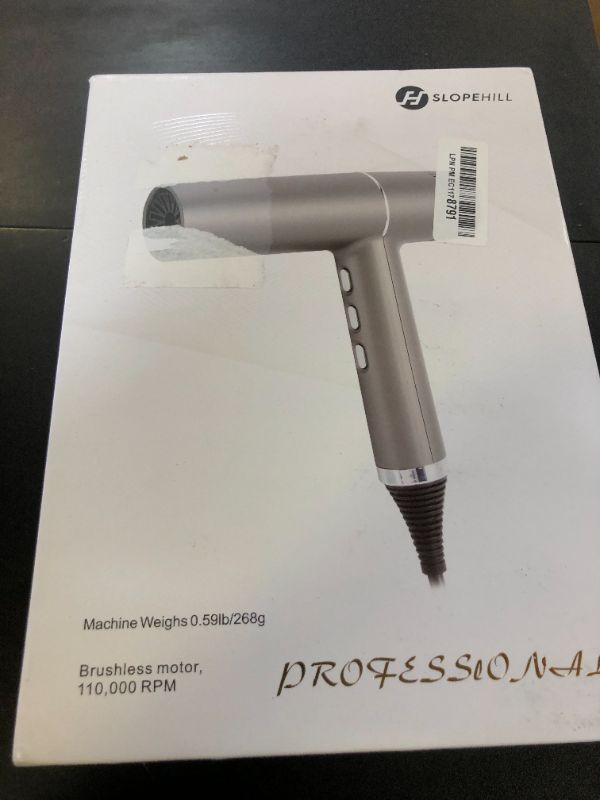 Photo 1 of Slopehill Hair Dryer with Unique Brushless Motor | Intelligent Fault Diagnosis | Innovative Microfilter | Oxy Active Technology | Led Display (Grey)