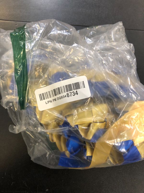 Photo 1 of 2025 Graduation Leis with Glitter Pins 2025 Grad Decorations Handmade Double Braided Satin Lei for Class of 2025 Graduate Her Him High School College Grad Party Supplies - Blue Gold