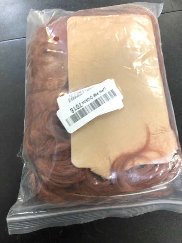 Photo 1 of Gerulyss Short Copper Red Wavy Wigs for Women Auburn Curly Natural Synthetic Wig Ginger Middle Part Full Wig for Role Play,Halloween,Daily Use