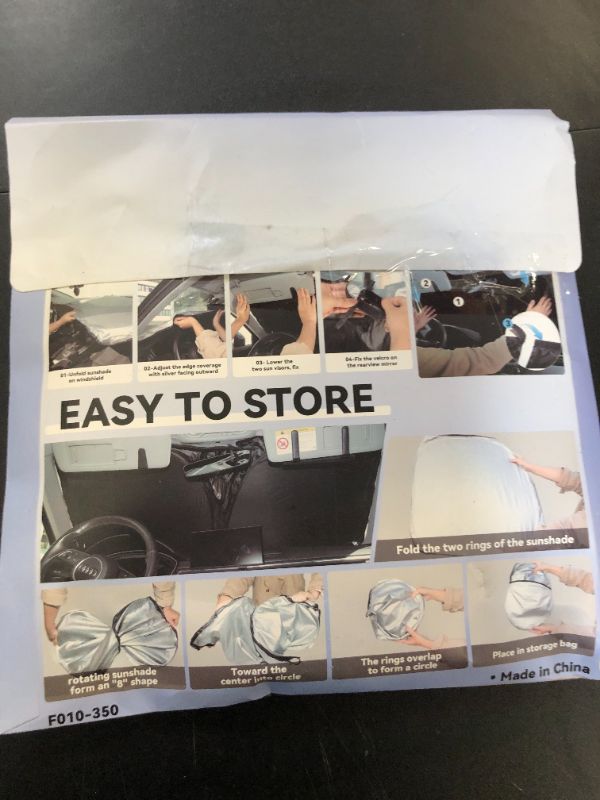 Photo 1 of for Honda Fit 2024 Windshield Sun Shade Foldable Sunshade-for Honda Fit 2007-2022 2023 Windshield Cover 210T Reflective Front Window Protector Blocks UV Rays Sun Visor Car Accessories XXL(63" x39.4")