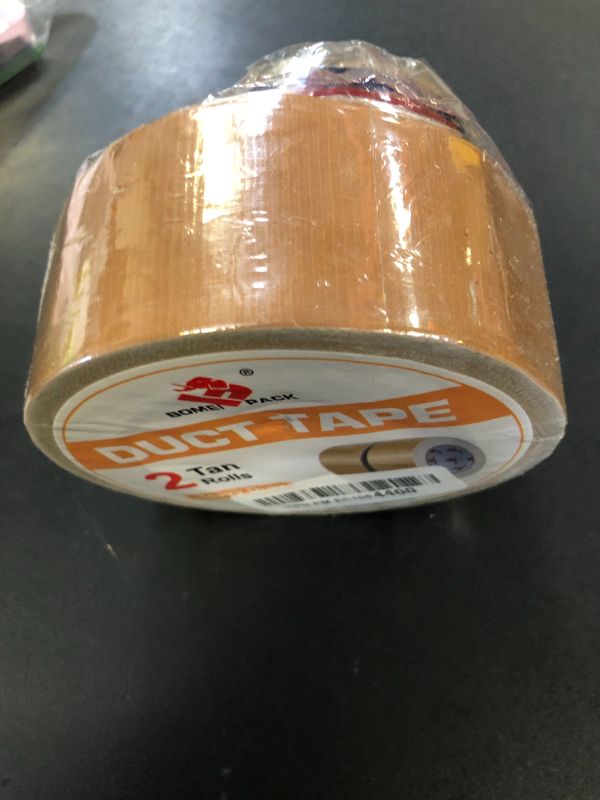 Photo 1 of BOMEI PACK 2 Pack Duct Tape Heavy Duty,9 Mil Thickness,2 Inches x 30 Yards,Light Brown Duct Tape,Flexible,No Residue,Waterproof and Tear by Hand,Multi-Use Tan Duct Tape for Indoor & Outdoor Repairs