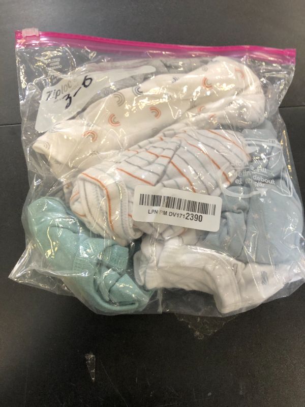 Photo 1 of Simple Joys By Carter's Unisex Baby 6-pack Short-sleeve Bodysuit Shirt, Animal/Rainbow/Stripe/Text Print, 3-6 Months US