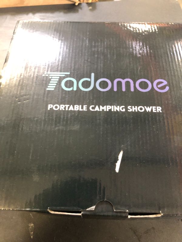 Photo 1 of Portable Shower for Camping, 5 Gal/20 L Solar Heating Camping Shower Bag with Shower Pump, Portable Shower Head, Essential for Camping,Festivals, Overlanding, Beach Trips,Outdoor Showers (Jet-Black)