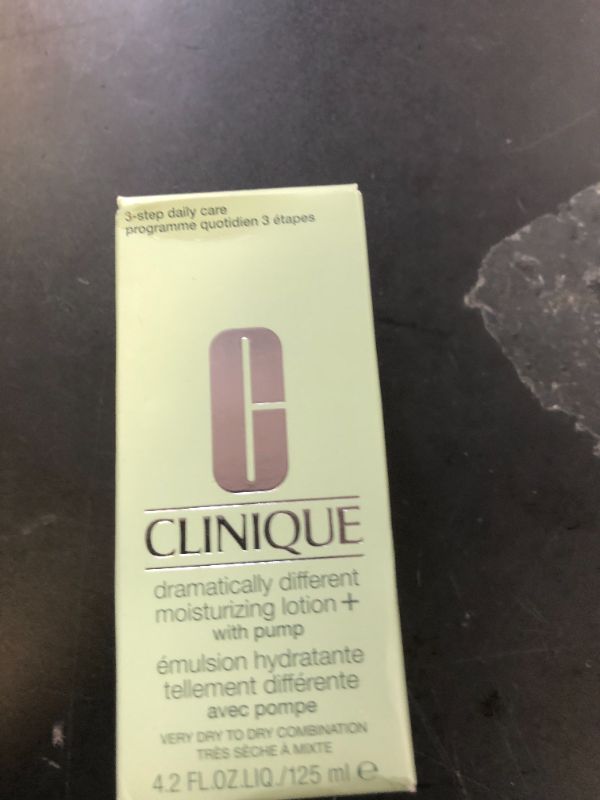 Photo 1 of Clinique 3-Step Dramatically Different Daily Moisturizing Lotion+ For Dry to Dry Combination Skin Types, 4.2 Fl Oz