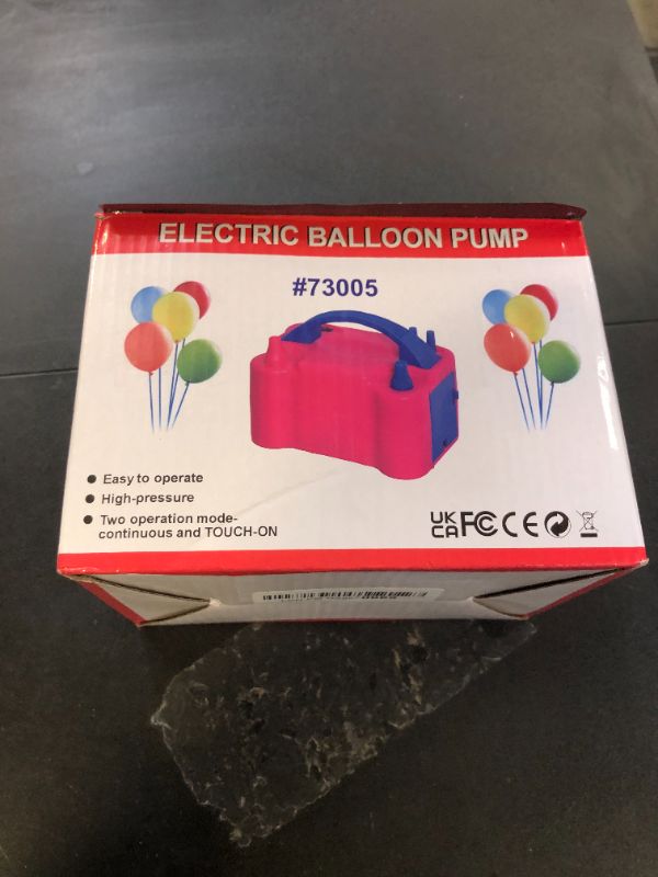 Photo 1 of FLSEPAMB Balloon Pump, Electric Balloon Pump,Portable Dual Nozzles Electric Balloon Air Pump 110V 600W, Electric Balloon Inflator with Tying Tool, Colored Ribbons for Party Decoration